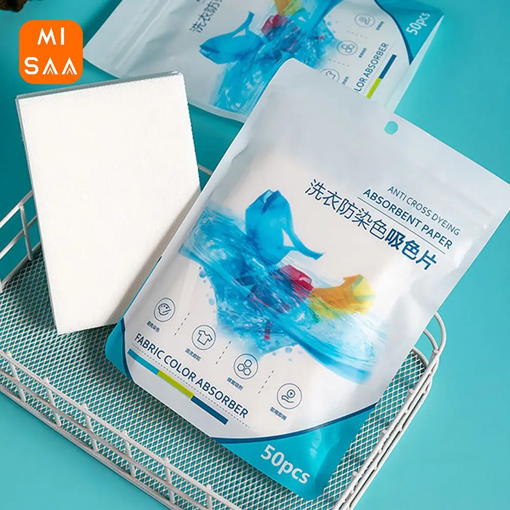 Color Absorption Film Self-sealing Bag Design Good Toughness Fine Mesh Convenient Cleaning Tools Hair-absorbing Master Piece