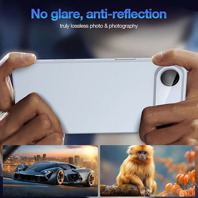 ฟิล์มกันรอยเลนส์กล้องหลังแบบใส 3 มิติ สำหรับ Apple iPhone Air ฟิล์มกระจกนิรภัยสำหรับเลนส์กล้อง iPhone 17 17 Air