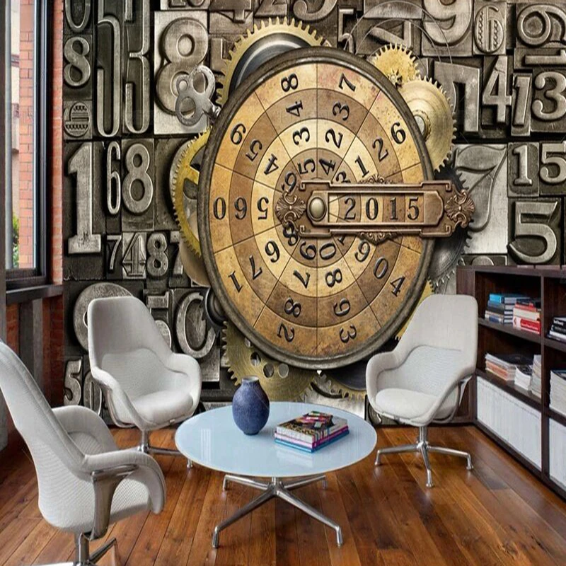 

Простая современная ретро металлическая буква, бар, КТВ, ТВ, роскошное украшение для дома, спальня, фон, обои