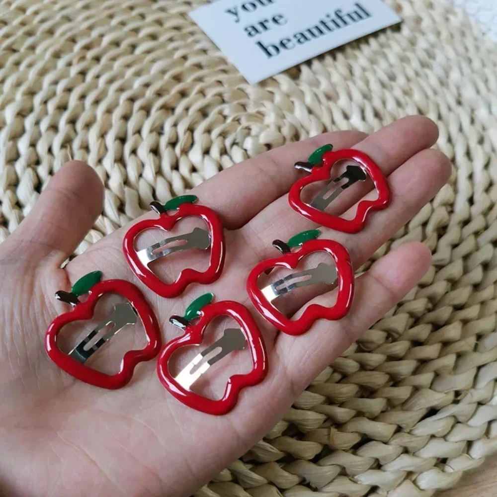 Heiße süße Erdbeerfrucht BB Haarklammer Seitenclips für Frauen Mädchen Kinder Kind Haarnadel Geschenk Haarschmuck Kopfbedeckung Ornament – Detail 6