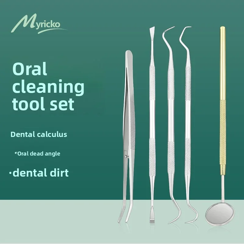 

3/4/6/8 Pcs Stainless Steel Dental Dentist Prepared Tool Set Instruments Tweezer Hoe Sickle Scaler Mirror Tartar Tooth Cleaning