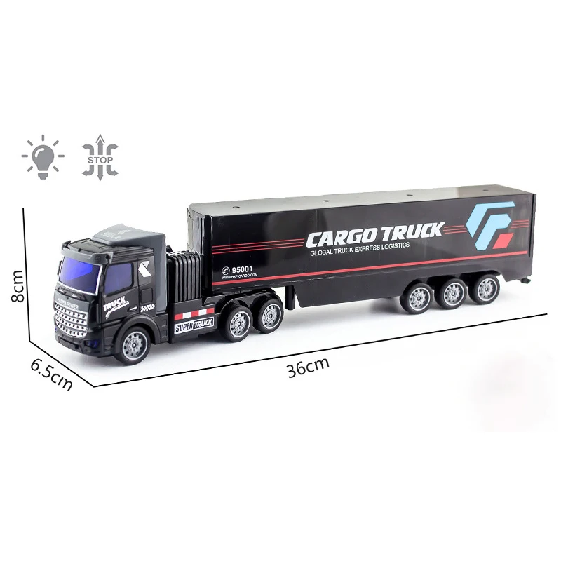 Transport RC Truck 1:48 Remote Control Car Engineering Vehicle Semi-trailer Radio Controlled Toys for Boys Kids Children\'s Gifts