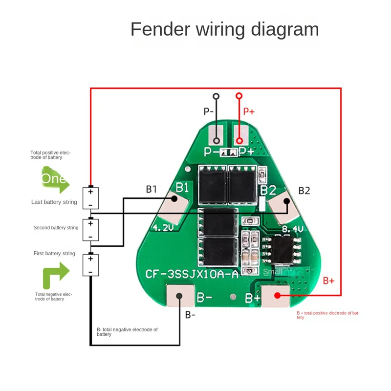 3S 12A 12.6V لوح حماية 18650 بطارية ليثيوم أيون شحن BMS لوحة دوائر كهربائية للأدوات الكهربائية/مصباح LED بالطاقة الشمسية