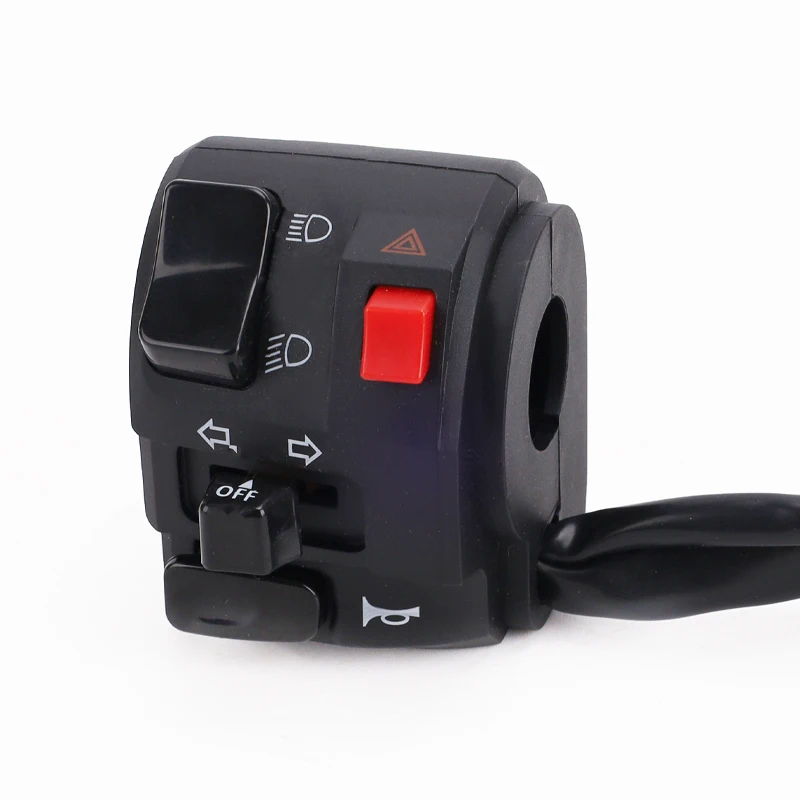 Universal 22mm Motorcycle Switches Motorbike Horn Button Turn Signal Electric Fog Lamp Light Start Handlebar Controller Switch image 4