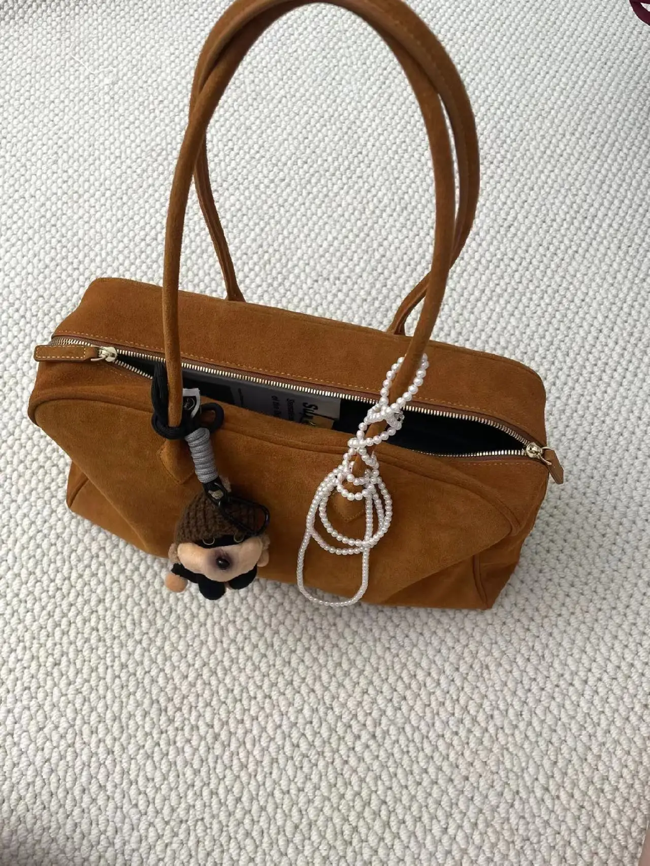 

Large Capaci Faux Leather oulder Bag Underarm Versatile Matte Spring Summer High End Boston Bag Trendy Design Youth Faion