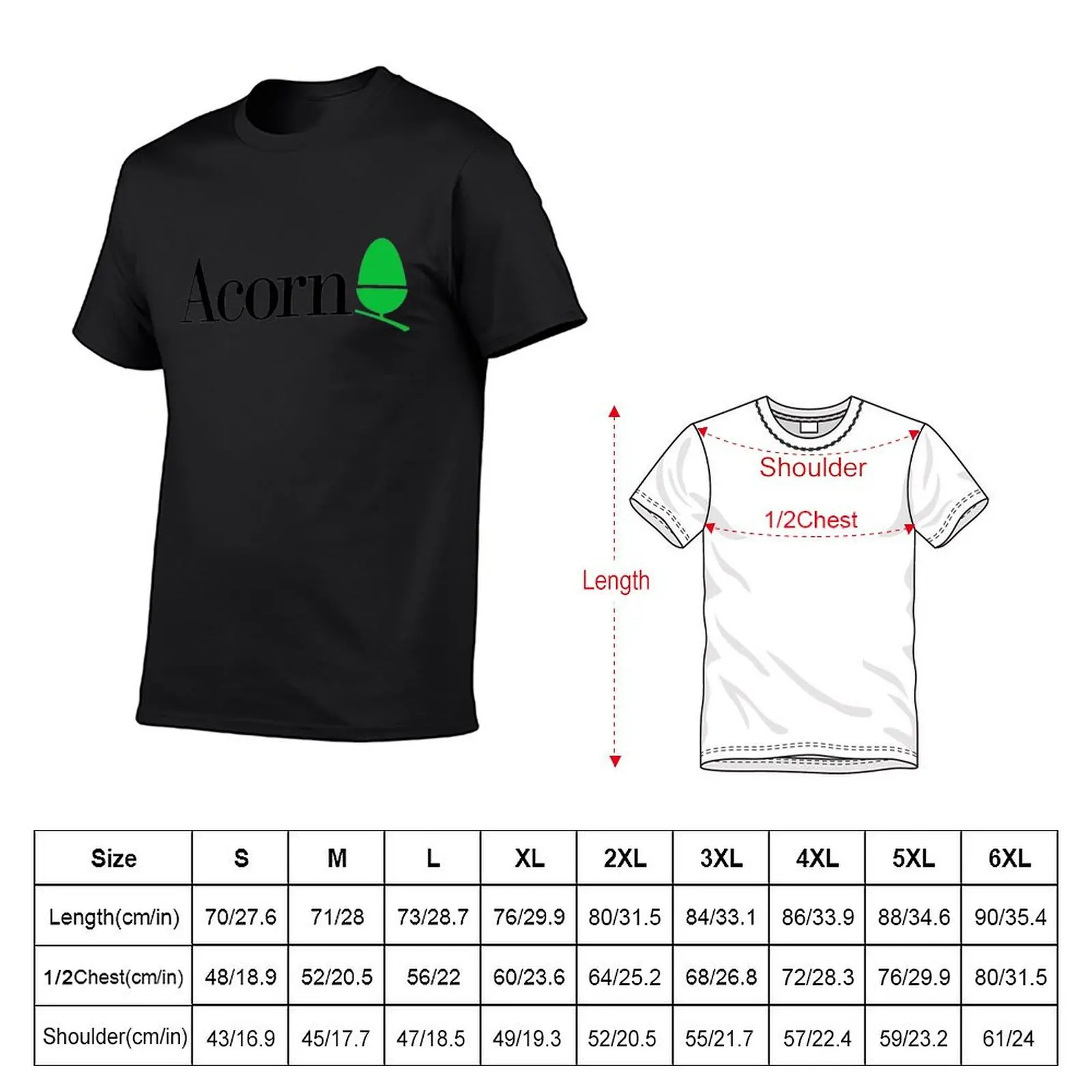 Acorn computers logo T-Shirt Aesthetic clothing man clothes rapper graphic tees cute clothes graphic shirts men