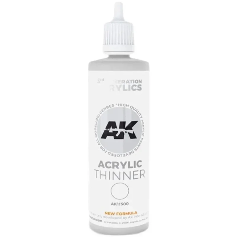 

AK11500 100ml Acrylic Paint Thinner 3rd Special Diluent Liquid for Water-based Pigment for Assembly Model Painting Tools DIY