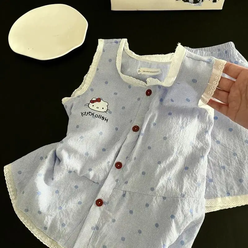 2026 new Cartoon Cute women pajamas Set Summer New Sweet Student Strap Shorts Sleepwear Comfort Soft Breath Fashion Home Clothe