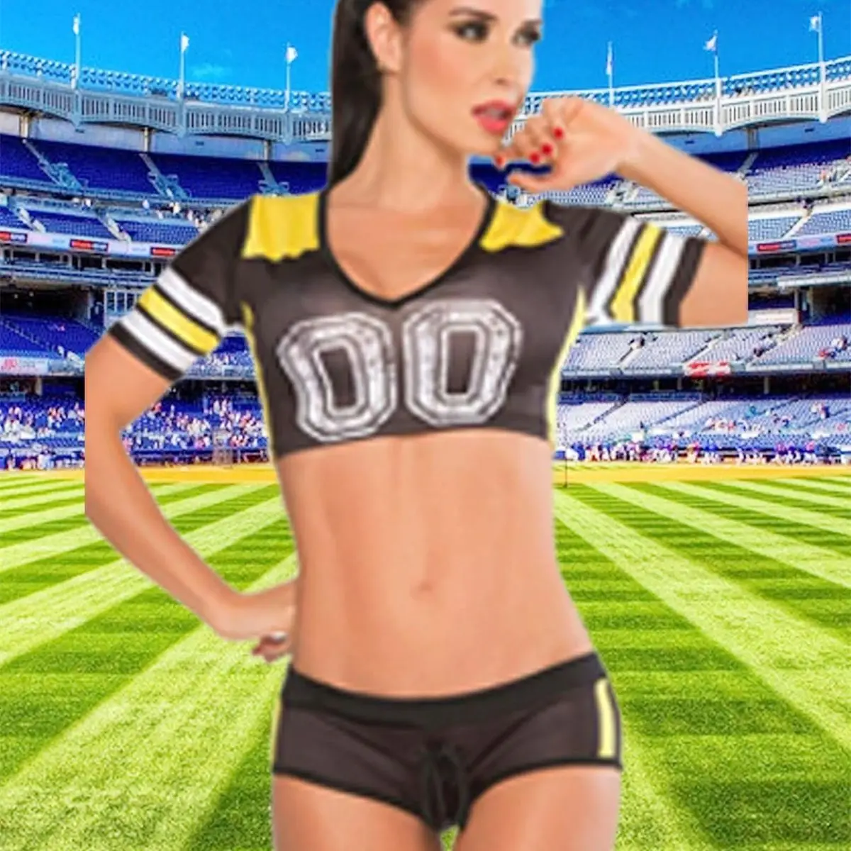 Sexy Cheerleading Set Football baby World Cup European Cup Nightclub cosplay costume Stage Performance Costumes