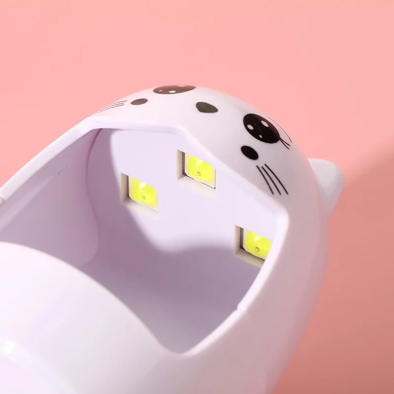 Urocza lampa do paznokci szybkoschnąca suszarka do paznokci żel utwardzający światło ledowe UV pojedynczy palec 6W złącze Mini USB Manicure Pro narzędzia do salonu