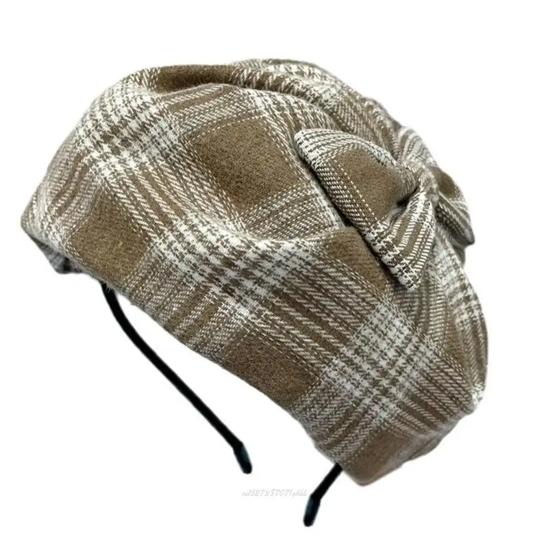 X5XA Unique Fascinator Hats for Women Headband With Bows Hair Accessory Women's Stylish Headwear For Banquets Wedding Party