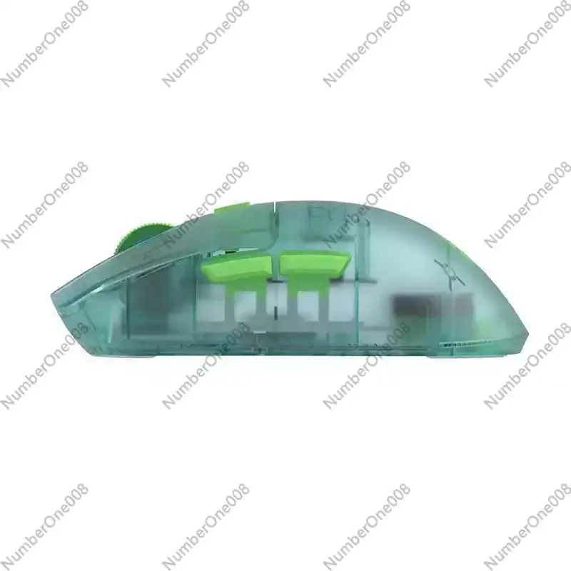 Tri-Mode Transparent Wireless Silent Gaming Mouse 26000DPI Lightweight RGB for Laptop PC