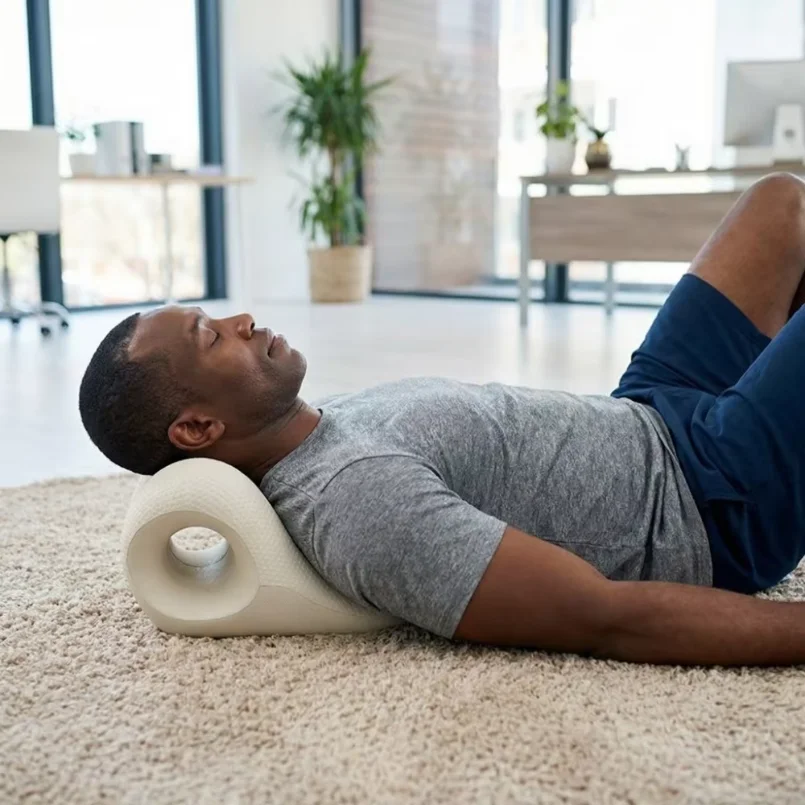 U-Shaped Contour Cervical Massage Pillow Acupressure Design Fatigue Relaxation Chiropractic Pillow Multi-Purpose Use