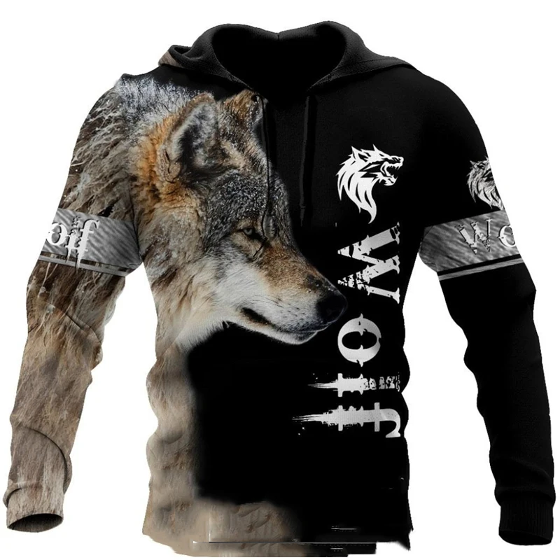 2023 New Love Boar Hunting 3D Print Men's Animals Oversized Hooded Sweatshirt Sweatshirt Unisex Street Casual Activewear