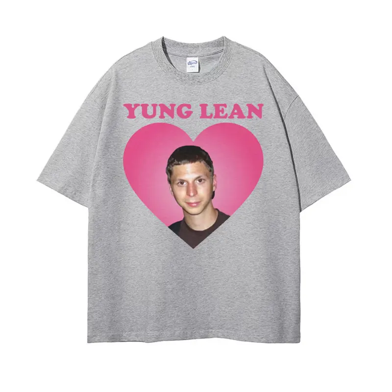 Yung Lean Michael Cera Funny Meme T Shirt Men\'s Summer Casual Aesthetic T-shirts Fashion Gothic Oversized Cozy Tshirt Streetwear