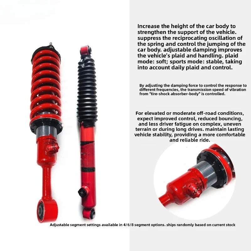 Adjustable 2-inch Lift Coilover Shock Absorbers for Nissan Z9 Off-Road Modification Fitment; Factory Direct Sales