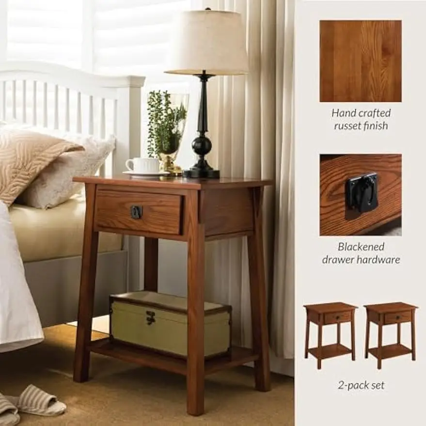 Leick Home Favorite Finds Mission, 2-Pack, Russet