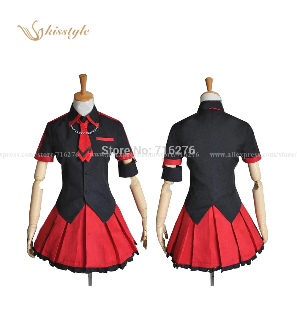 

Kisstyle Fashion Anime Blood-C Kisaragi Saya Girl Cloth Uniform Cosplay Costume Custom-Made
