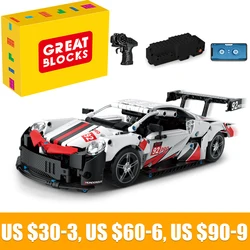 Technical Super Racing Car Moter Power APP Remote Control K96124 Bricks Building Blocks Moc Toys For Kids Gift Sets Assembling