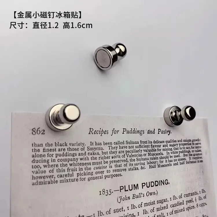 5/10 Stück Starke Magnetnägel Kühlschrankmagnet Küche Hoto Wandnachrichtentafel Magnetische Aufkleber Büro Tafel Deko – Detail 2
