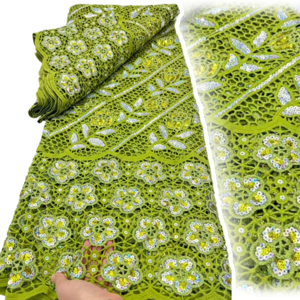 

Neat Soft Aqua Cotton Lace Lurex Embroidery African Swiss Voile Fabric Modern Traditional Inspired Casual Occasional Wear TP2128