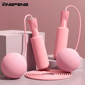 1pc Heavy Cordless Skipping Rope, Fitness Jump Rope With Big Ball, Suitable For Household…