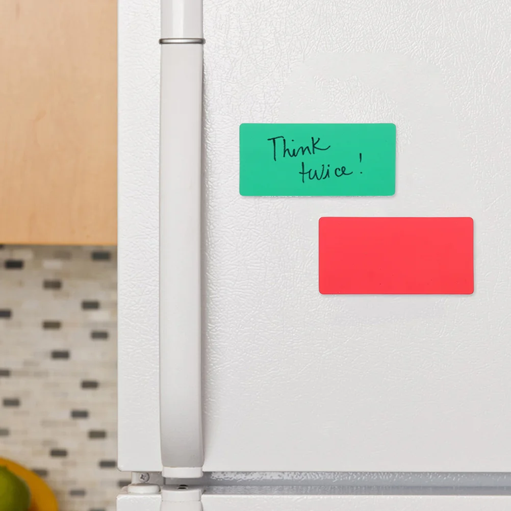 15 Pcs Wipe Label Magnetic Dry Erase Labels Writable Magnets Locker Markers Erasable Rubber Tag Board