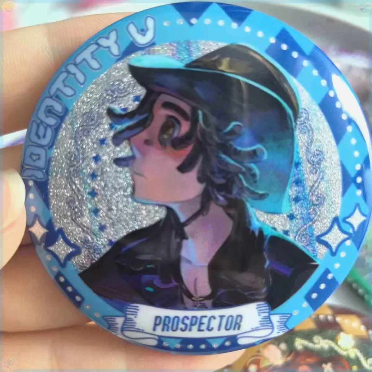 

Game For Identity V Prospector Norton Campbell Cospaly Badge Laser Shine Couple Brooch Anime Collectible DIY Badges