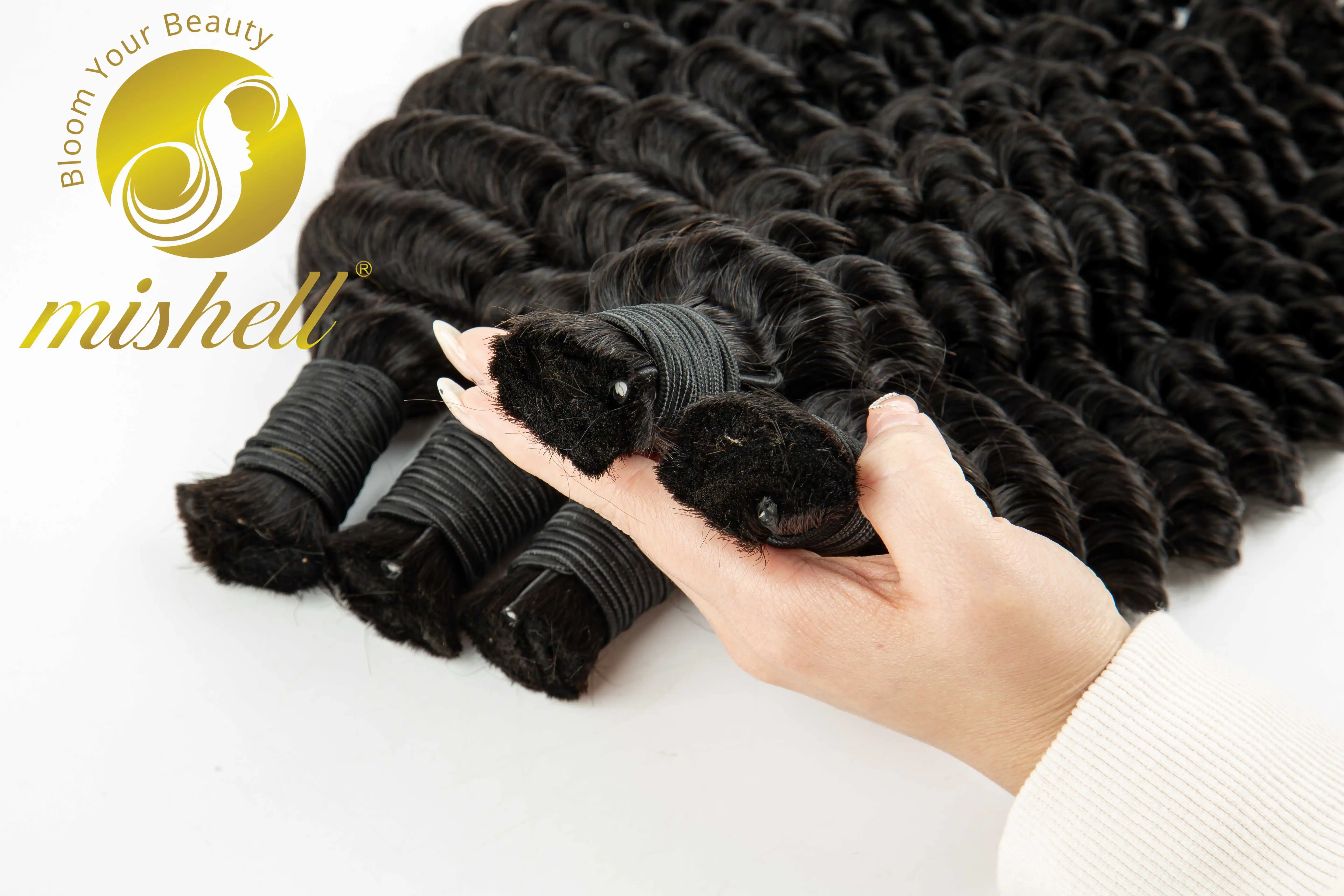 Natural Color 26 28Inch Human Hair For Braiding Deep Wave Bulk No Weft 100%Virgin Curly Hair Human Braiding Hair For Boho Braids