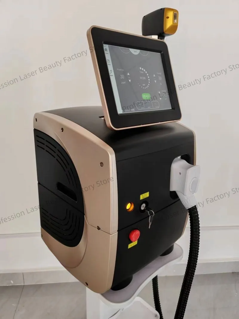 Professional Diode Laser Ice Titanium Body Hair Removal Machine Portable 808 755 1064 Alexandrite Device 3 waves Permanent  CE