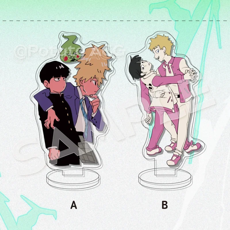 

Anime Mobu Saiko Hyaku Mob Psycho 100 Kageyama Shigeo Hanazawa Teruki Acrylic Samdwich Standing Sign Interlayer Board Xmas Gifts