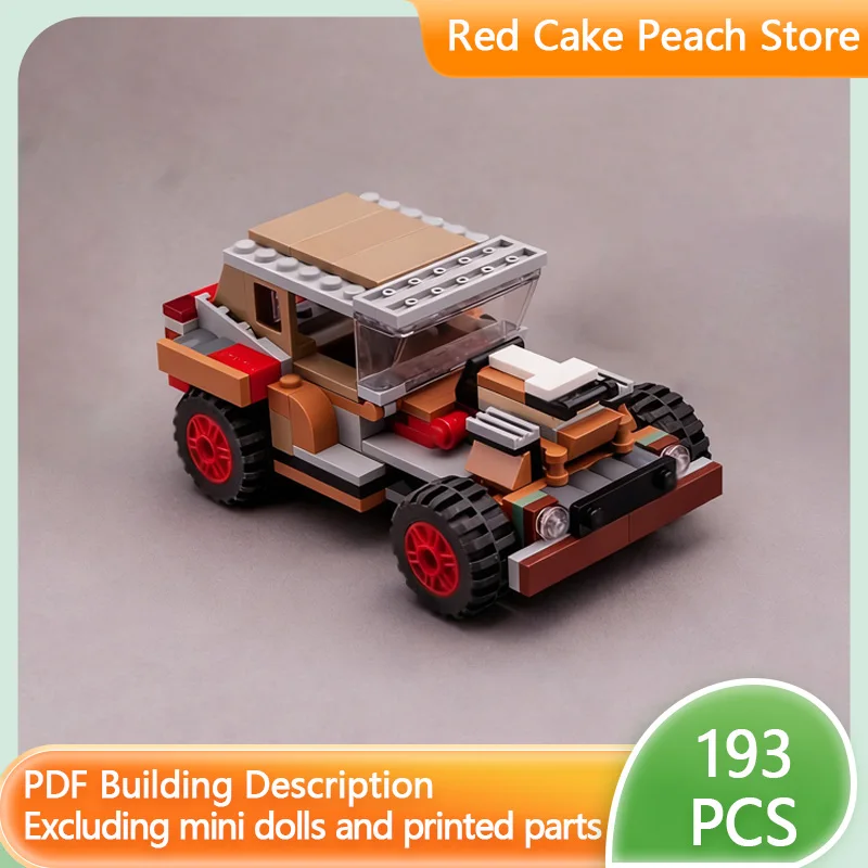 

Модель городской автомобиль MOC, строительные кирпичи, внедорожник, модульная технология, детские праздничные подарки, сборные игрушки, костюм