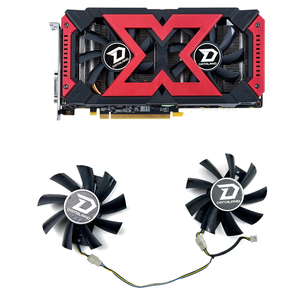 NEW Cooling Fan 85mm 4pin GA92B2U GA92S2U Dataland RX 570 GPU fan, For PowerColor Radeon Red Dragon RX 570 Dual Graphics card