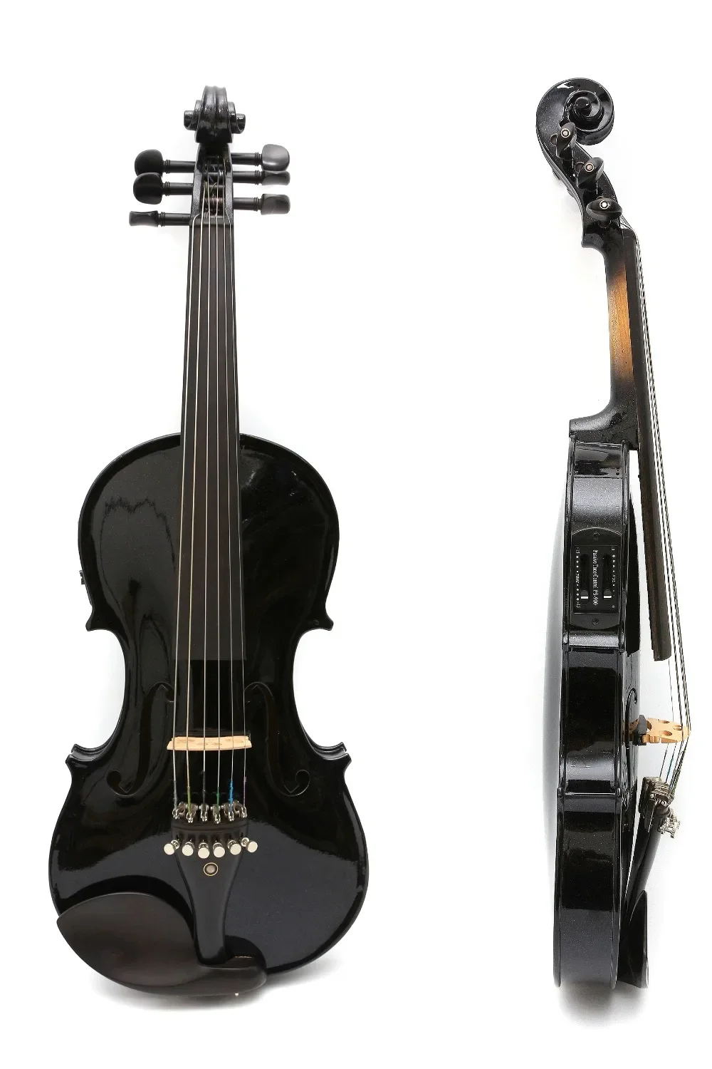 

High Quality 4/4 6string Violin Solid Maple Spruce ebony Fittings Free Black Violin Case Bow