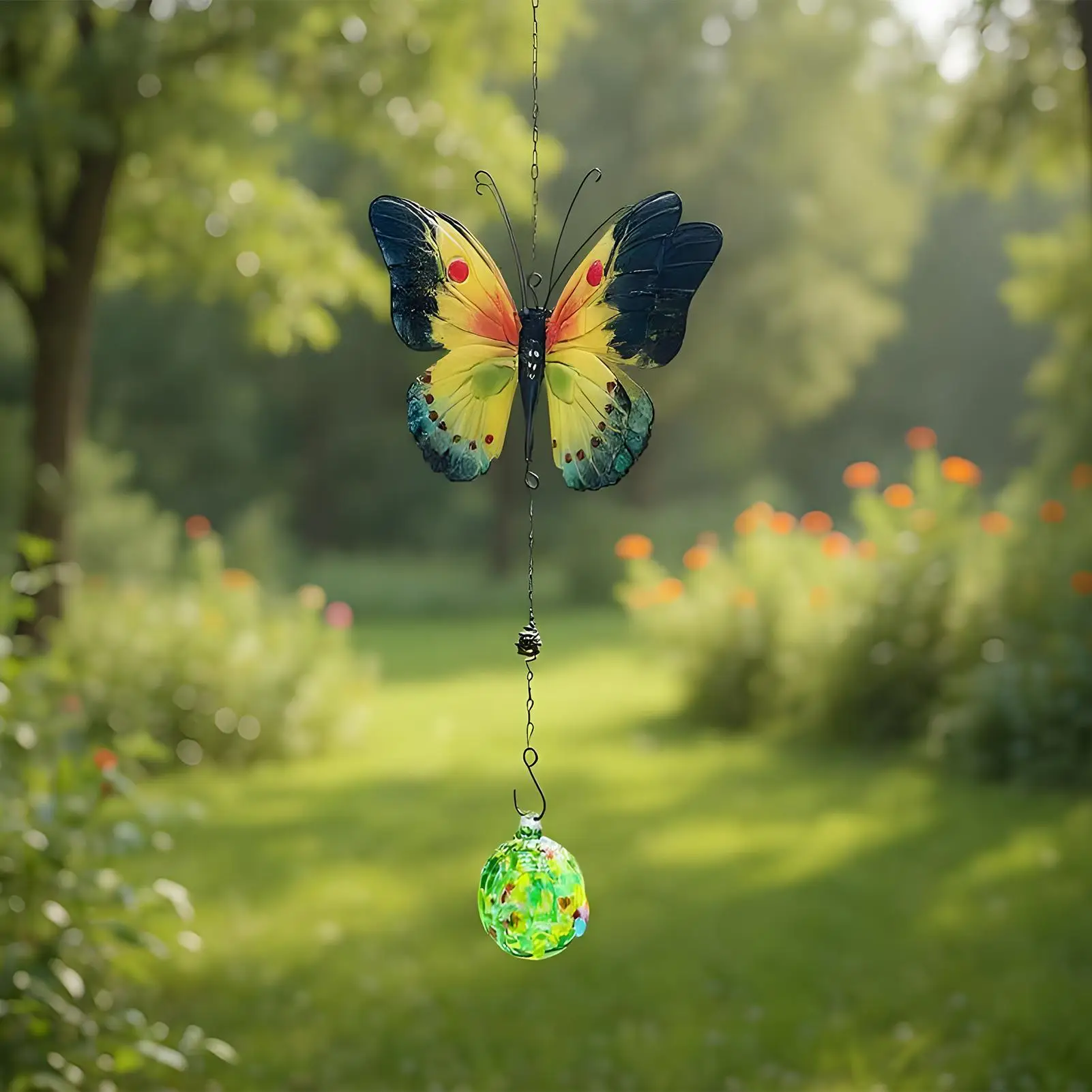 

Диспенсер для воды с попугаем, легко наполняемый держатель для кормления, кормушки для диких птиц, украшение в виде бабочки для патио, лужайки, двора, балкона