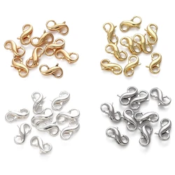 1Pc Gold/Platinum/Silver Color Plated 8 Shaped Buckle Brass Lobster Clasps For Jewelry Making Supplies Diy Bracelets Accessories