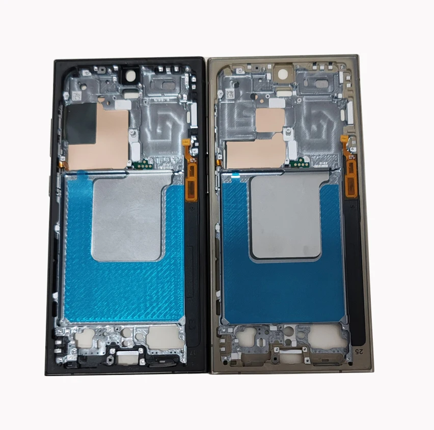 1Pcs For Samsung Galaxy S24 Ultra Middle Frame Plate Housing Board LCD Support Faceplate Bezel Spare Part