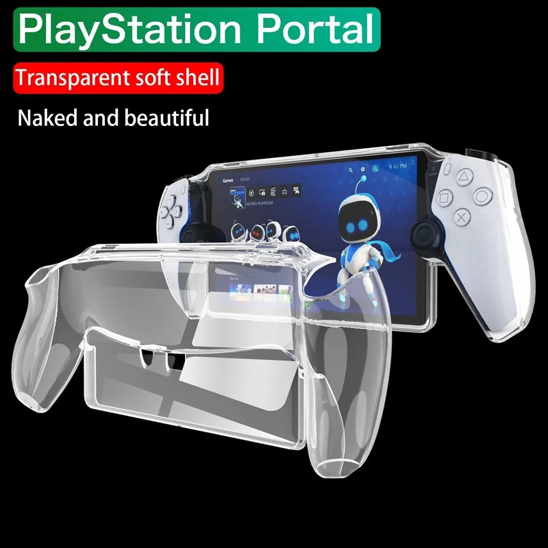 A23F-Game Player Case For Playstation Portal Case Transparency Cover Ultra Slim Soft Shell Silicone TPU Case