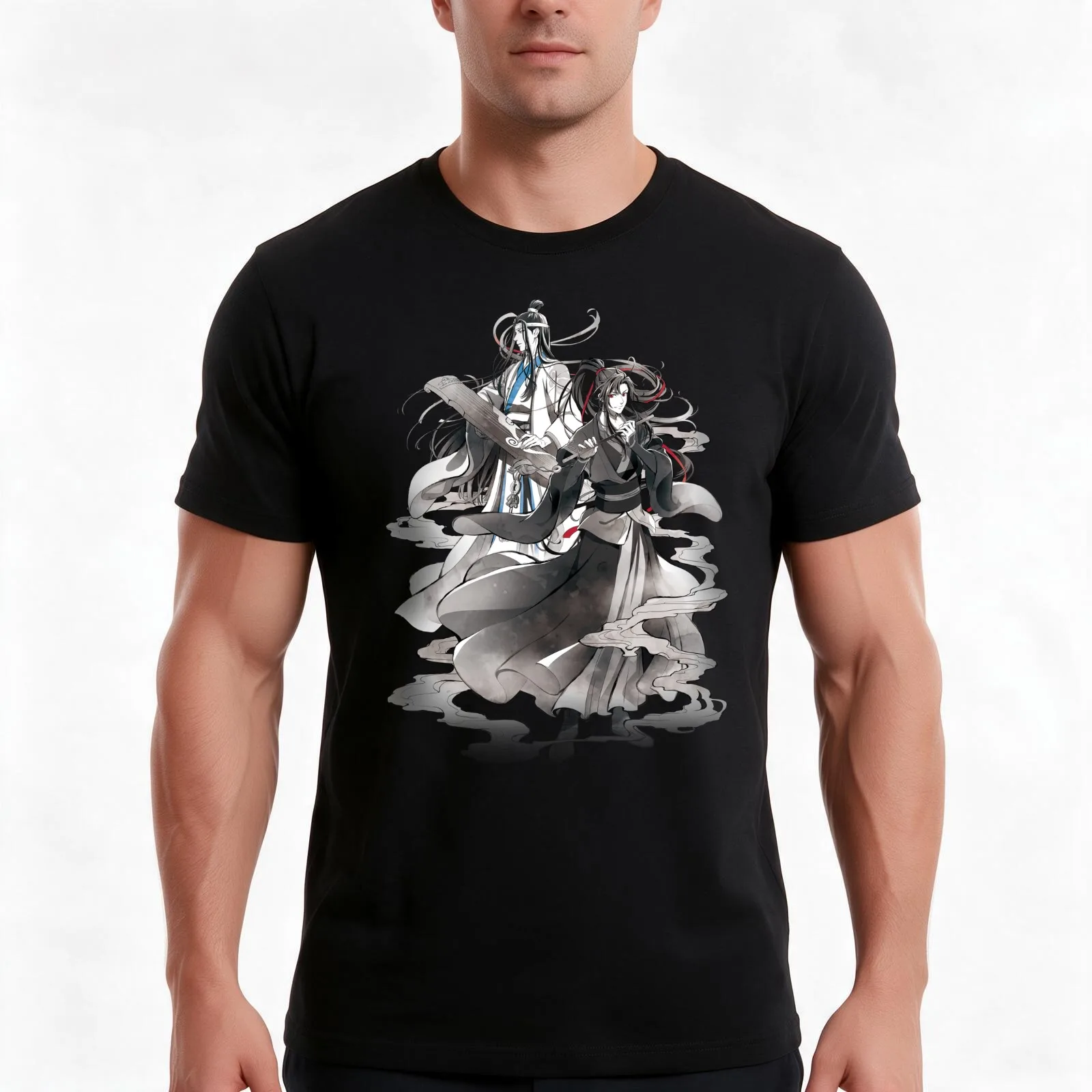 Lan Wangji and Wei Ying - Mo Dao zu shi - Grandmaster of Demonic Cultivation - The Founder of Diabolism T-Shirt 100% Cotton