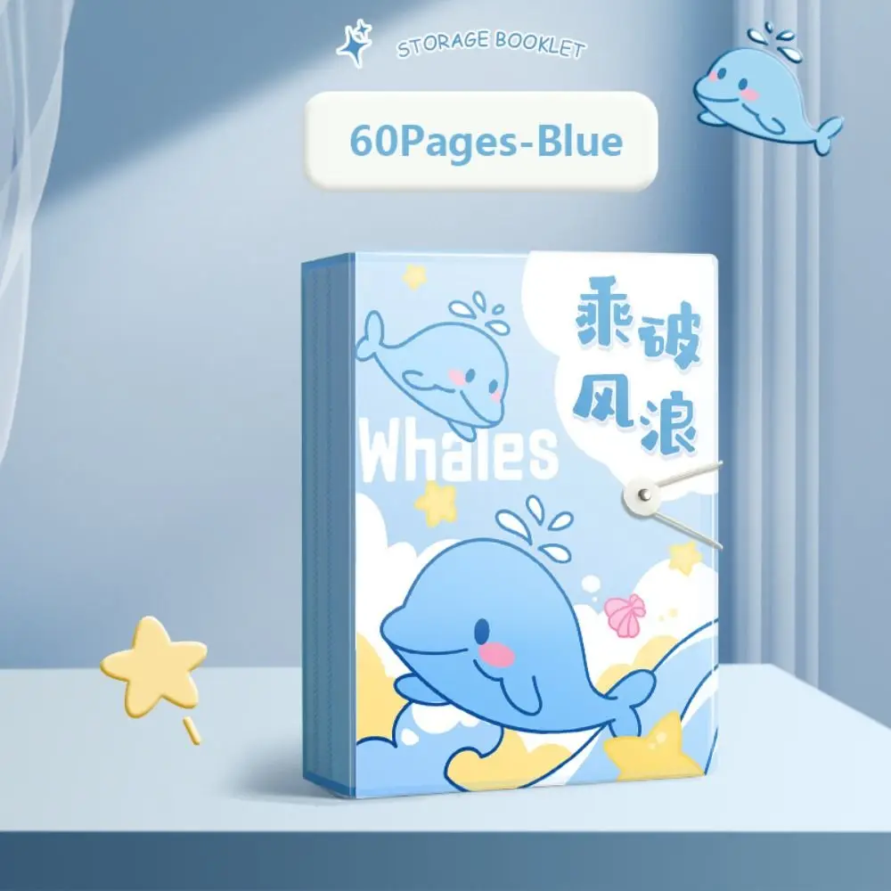 

Cartoon Capybara Storage Booklet 30/40/60 Pages Panda Archives Bag Large Capacity A4 File Folder Student Gift