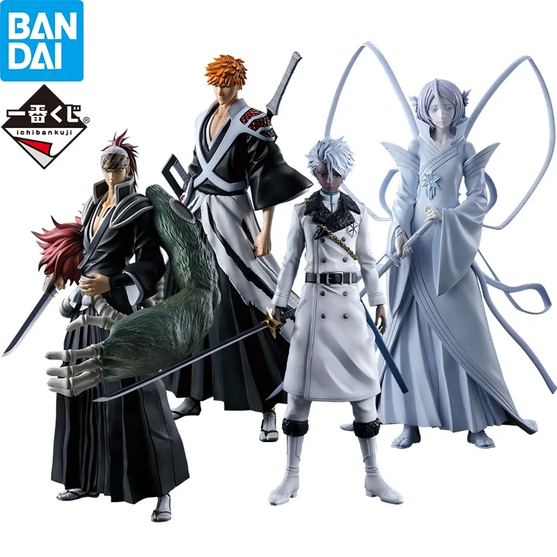 

В наличии BANDAI BLEACH Ichiban Kuji Millennium Blood War OP 2, фигурка Kurosaki Ichigo Abarai Renji Kuchiki Rukia, аниме-модель, игрушки