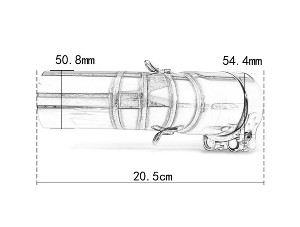 For SUZUKI V-STROM 1050 DL1050 2020 2021 Motorcycle Exhaust System  Escape Muffler DB Killer Middle Link Pipe Slip on