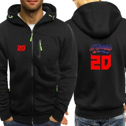 Fabio Quartararo Motorcycle Rider Racing Men Hight Quality Hoodies Fashion Solid Color Cardigan Jacke Long Sleeve Zipper Sweater