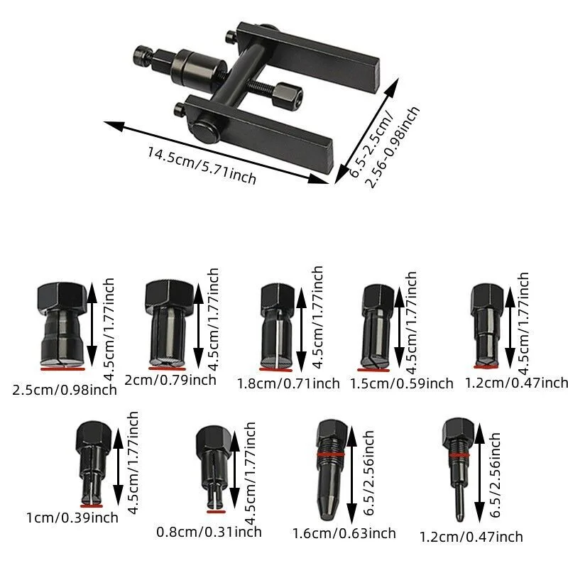 Car Bearing Separator Puller Set Portable Bearing Removal Tool Kit Metal Bearing Splitter Gear Puller Tools Set With Box