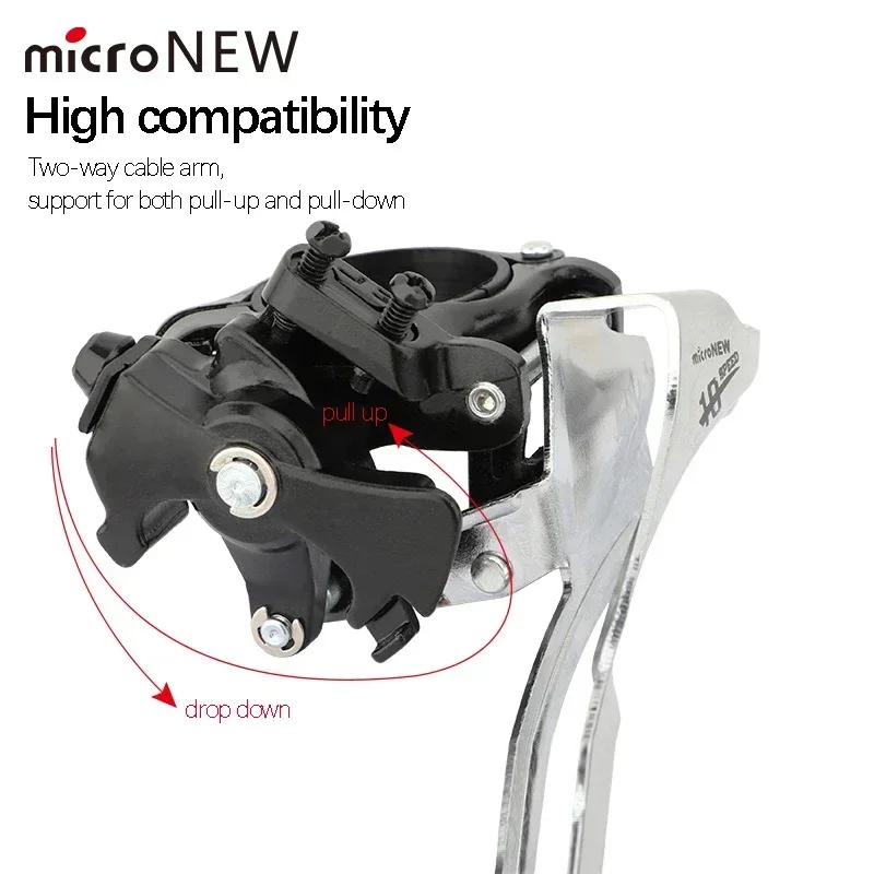 MicroNEW Road Bike Twin Lever 2x10 Speed 3x10 Shifter 7 8 9 10 Speed Shifter Bike Derailleur Kit for Shimano MTB