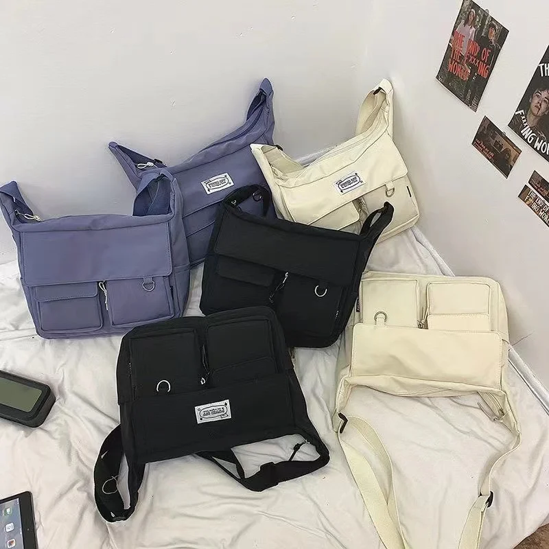 Sac à bandoulière japonais Harajuku en Nylon pour femmes, sacoche pour lycéennes, nouvelle collection