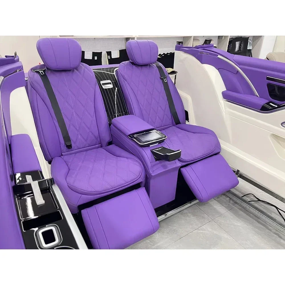 W447 Mid-single Suv Car Seat Maybach Seat Car Rear Luxury Van Seat with Massage Refrigeration Business Leather Custom Made