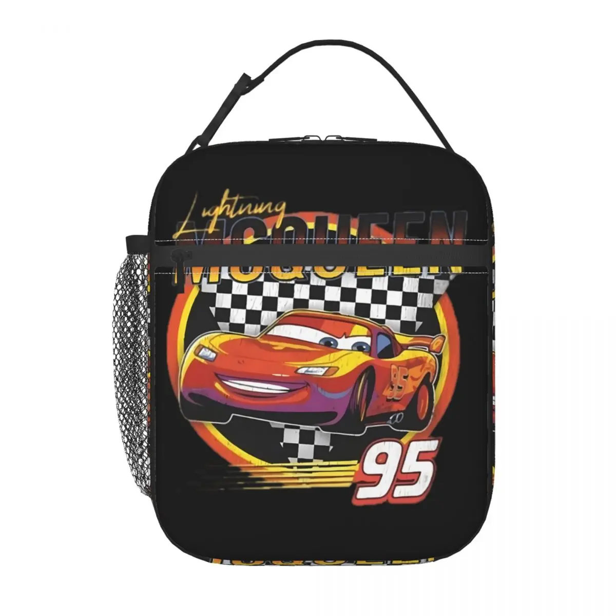 

Термоизолированные сумки для обеда Lightnings Anime McQueens, портативная сумка для обеда в виде гоночного автомобиля, многофункциональная коробка для еды для пикника на открытом воздухе