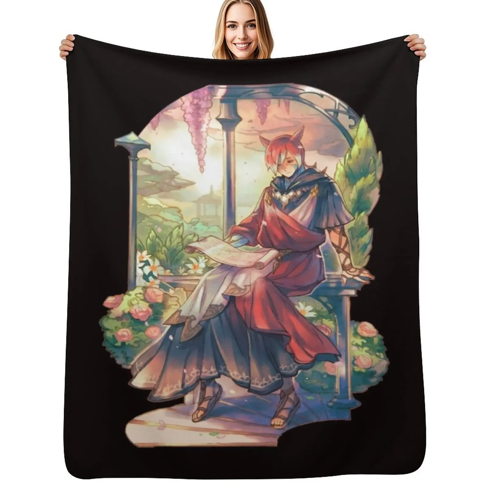 

Crystal Exarch In His Garden Throw Blanket Anti Shedding Soft Fuzzy Blanket for Home