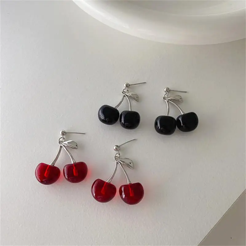 10/30/50PAIRS Leaf Studs Trendy Adorable Dainty Trending Exquisite Popular Affordable Cherry Earrings Korean Fashion